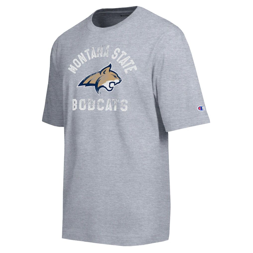 Montana State Bobcats Champion Weathered Team T-Shirt - Heather Gray