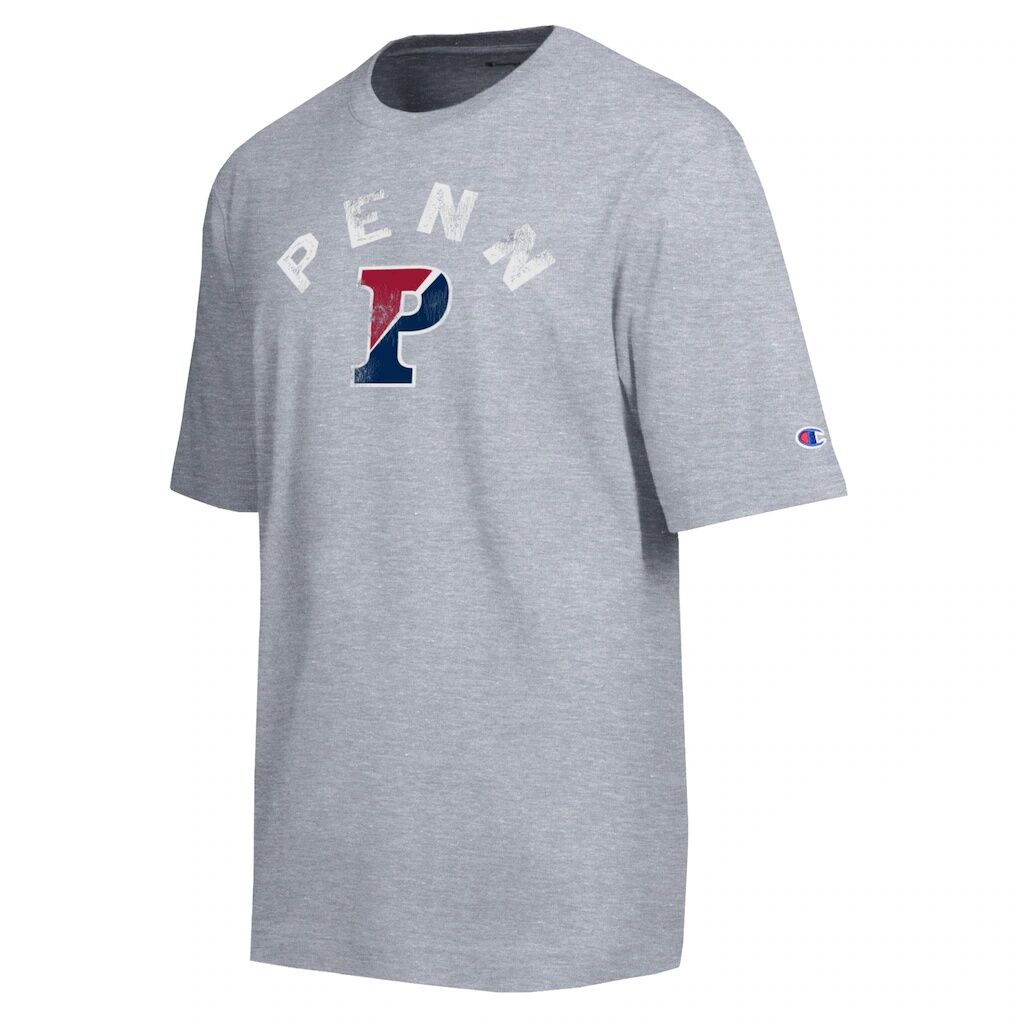 Pennsylvania Quakers Champion Weathered Team T-Shirt - Heather Gray