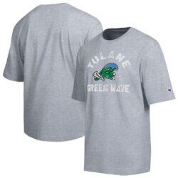 Tulane Green Wave Champion Weathered Team T-Shirt - - Front View