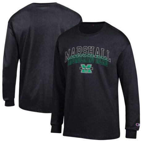 Marshall Thundering Herd Champion Team Long-Sleeve T-Shirt - Black - Front View