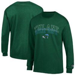 Tulane Green Wave Champion Team Long-Sleeve T-Shirt - Green - Front View