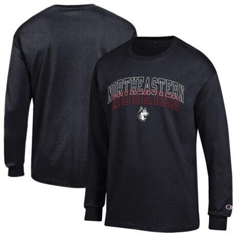 Northeastern Huskies Champion Team Long-Sleeve T-Shirt - Black - Front View