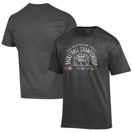 NCAA Champion Unisex 2026 March Madness Portland T-Shirt - Gray - Front View