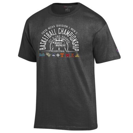 NCAA Champion Unisex 2026 March Madness Philadelphia T-Shirt - Gray - Front View