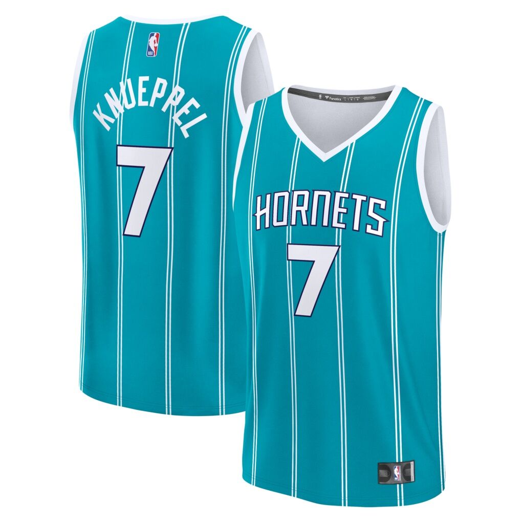 Kon Knueppel Charlotte Hornets Fashion7 Youth Fast Break Jersey - Icon Edition