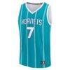 Kon Knueppel Charlotte Hornets Fashion7 Youth Fast Break Jersey - Teal - Side View