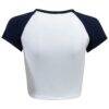 San Diego FC Hype and Vice Women's Home Run Cropped Raglan T-Shirt - White - Detail View