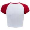 Atlanta United FC Hype and Vice Women's Home Run Cropped Raglan T-Shirt - White - Detail View
