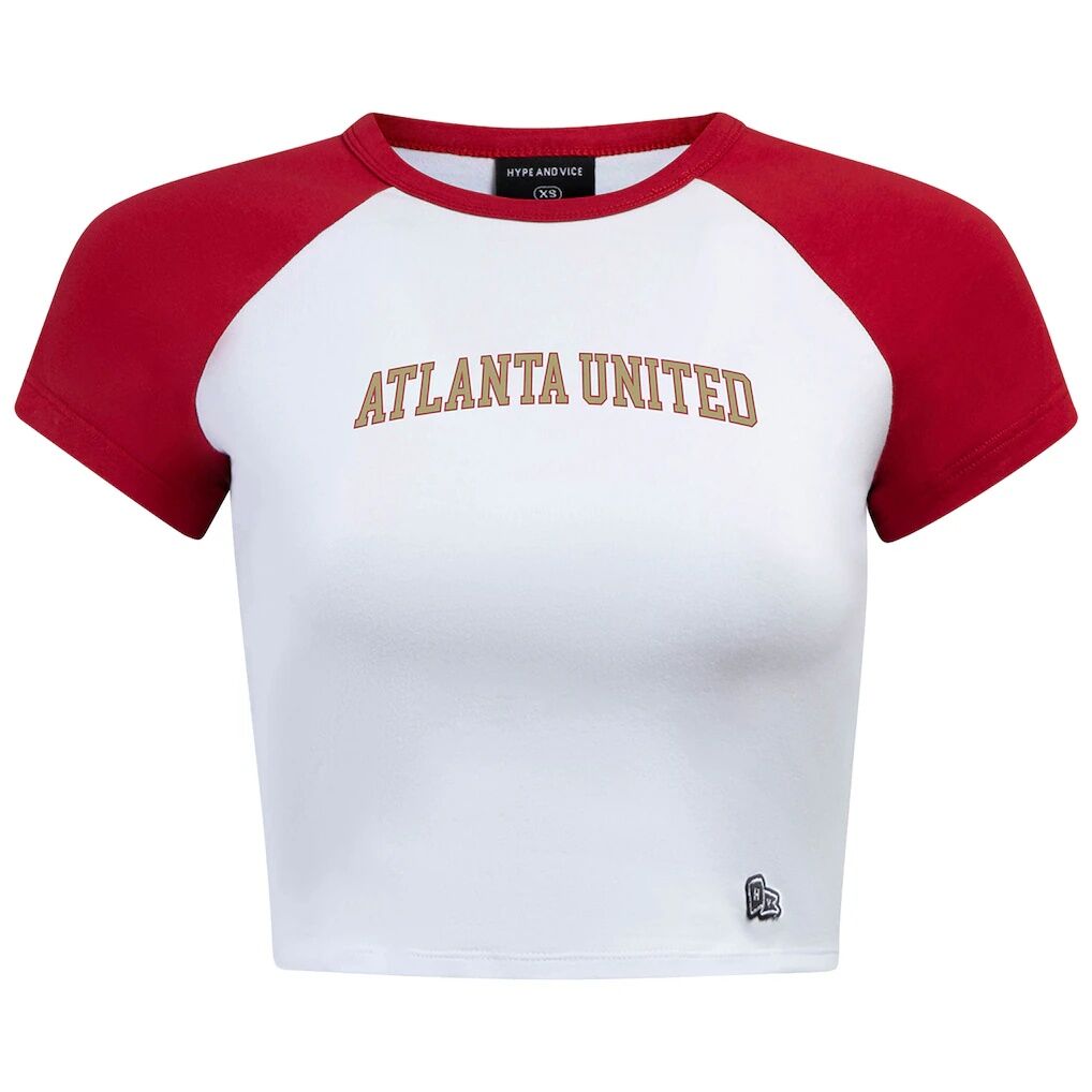 Atlanta United FC Hype and Vice Women's Home Run Cropped Raglan T-Shirt