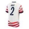 Sergiño Dest USMNT Nike 2026 Home Stadium Replica Jersey - White - Detail View