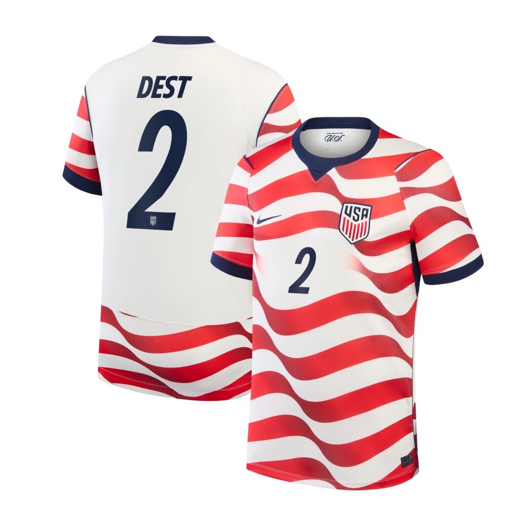 Sergiño Dest USMNT Nike 2026 Home Stadium Replica Jersey