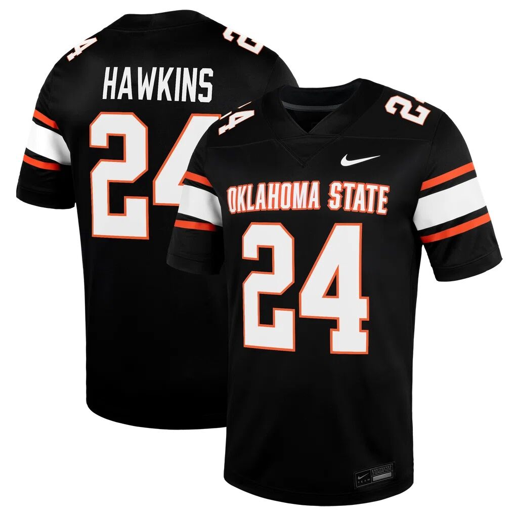 Caleb Hawkins Oklahoma State Cowboys Nike Alternate Game Jersey