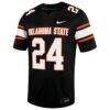 Caleb Hawkins Oklahoma State Cowboys Nike Alternate Game Jersey - Black - Side View