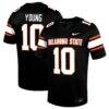 Wyatt Young Oklahoma State Cowboys Nike Alternate Game Jersey - Black - Front View
