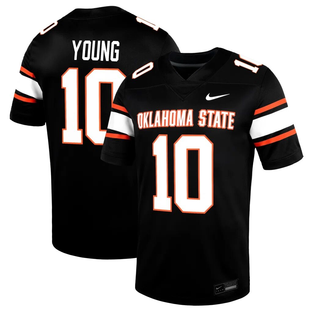 Wyatt Young Oklahoma State Cowboys Nike Alternate Game Jersey
