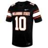Wyatt Young Oklahoma State Cowboys Nike Alternate Game Jersey - Black - Side View