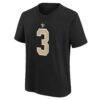 Travis Etienne Jr New Orleans Saints Nike Youth Name & Number T-Shirt - Black - Side View