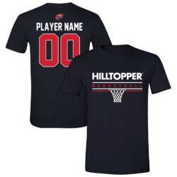 Western Kentucky Hilltoppers Unisex Collegiate Women's Basketball NIL Pick-A-Player T-Shirt - Black - Front View