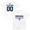 Nevada Wolf Pack Unisex Collegiate Women's Basketball NIL Pick-A-Player T-Shirt - White - Front View