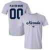 Nevada Wolf Pack Unisex Collegiate Softball T-Shirt - Gray - Front View