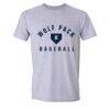 Nevada Wolf Pack Unisex Collegiate Baseball T-Shirt - Gray - Side View