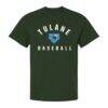 Tulane Green Wave Unisex Collegiate Baseball T-Shirt - Green - Side View