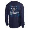 Navy Midshipmen Champion Laminated All-Star Long Sleeve T-Shirt - Navy - Detail View