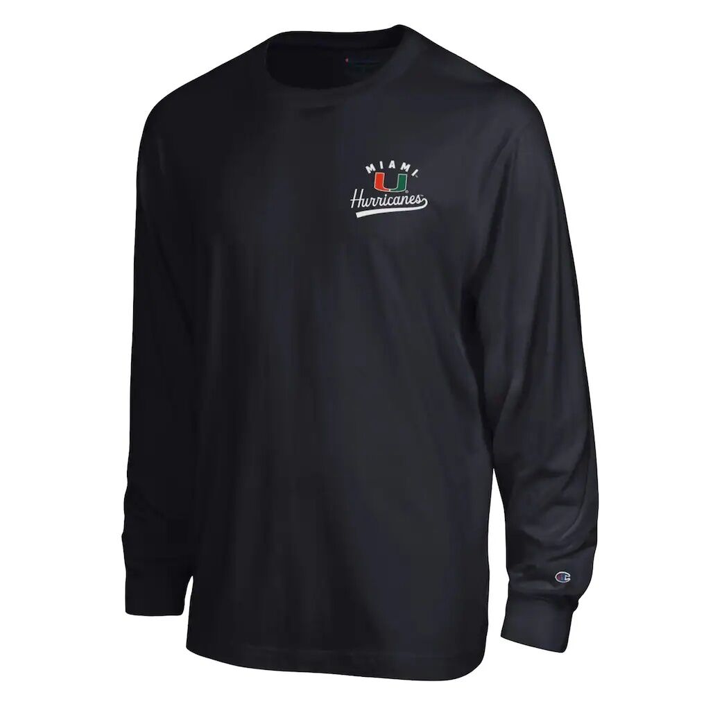 Miami Hurricanes Champion Laminated All-Star Long Sleeve T-Shirt