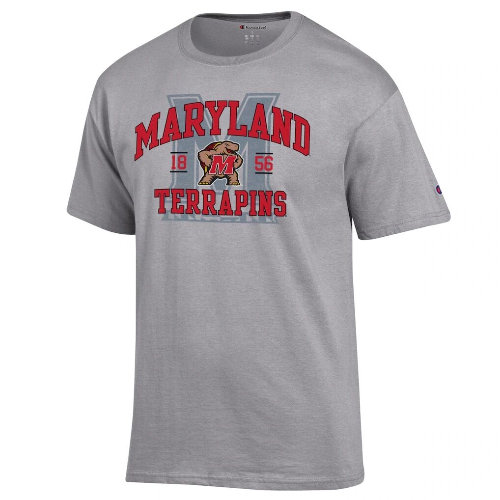 Maryland Terrapins Champion Varsity T-Shirt - Heather Gray