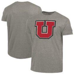 Utah Utes Champion Vintage Triumph Tri-Blend T-Shirt - Charcoal - Front View