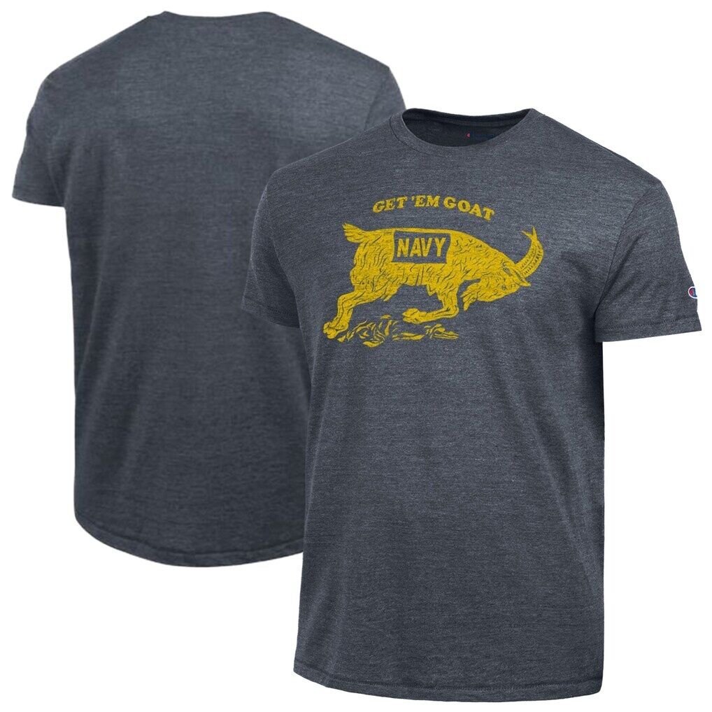 Navy Midshipmen Champion Vintage Triumph Tri-Blend T-Shirt