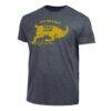 Navy Midshipmen Champion Vintage Triumph Tri-Blend T-Shirt - Navy - Side View