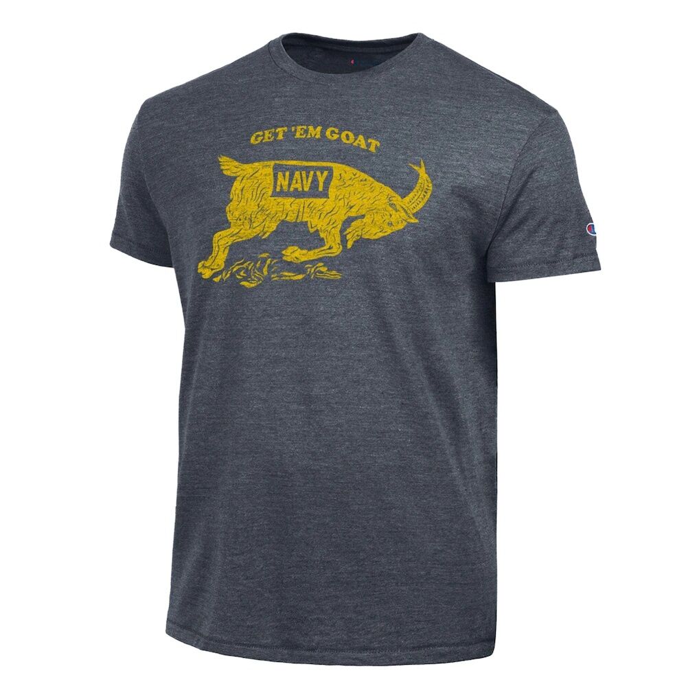 Navy Midshipmen Champion Vintage Triumph Tri-Blend T-Shirt