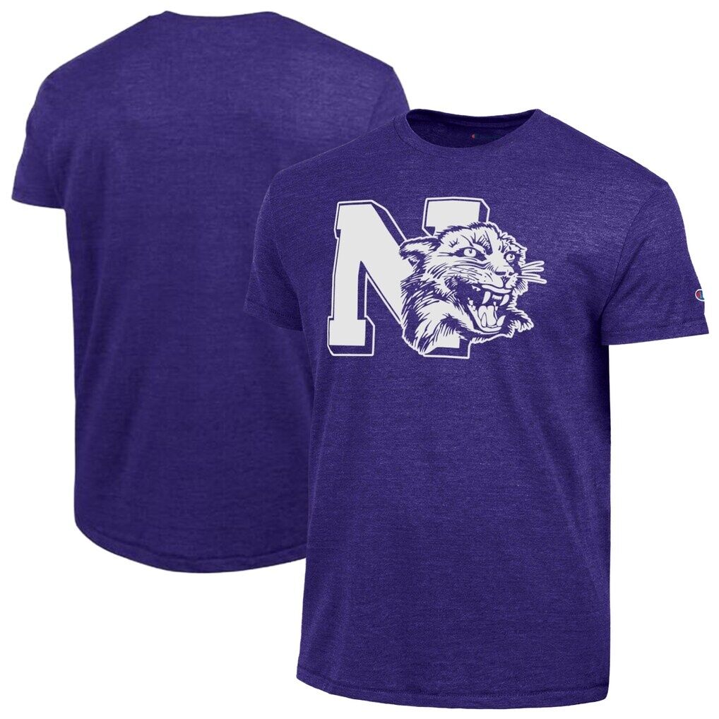 Northwestern Wildcats Champion Vintage Triumph Tri-Blend T-Shirt