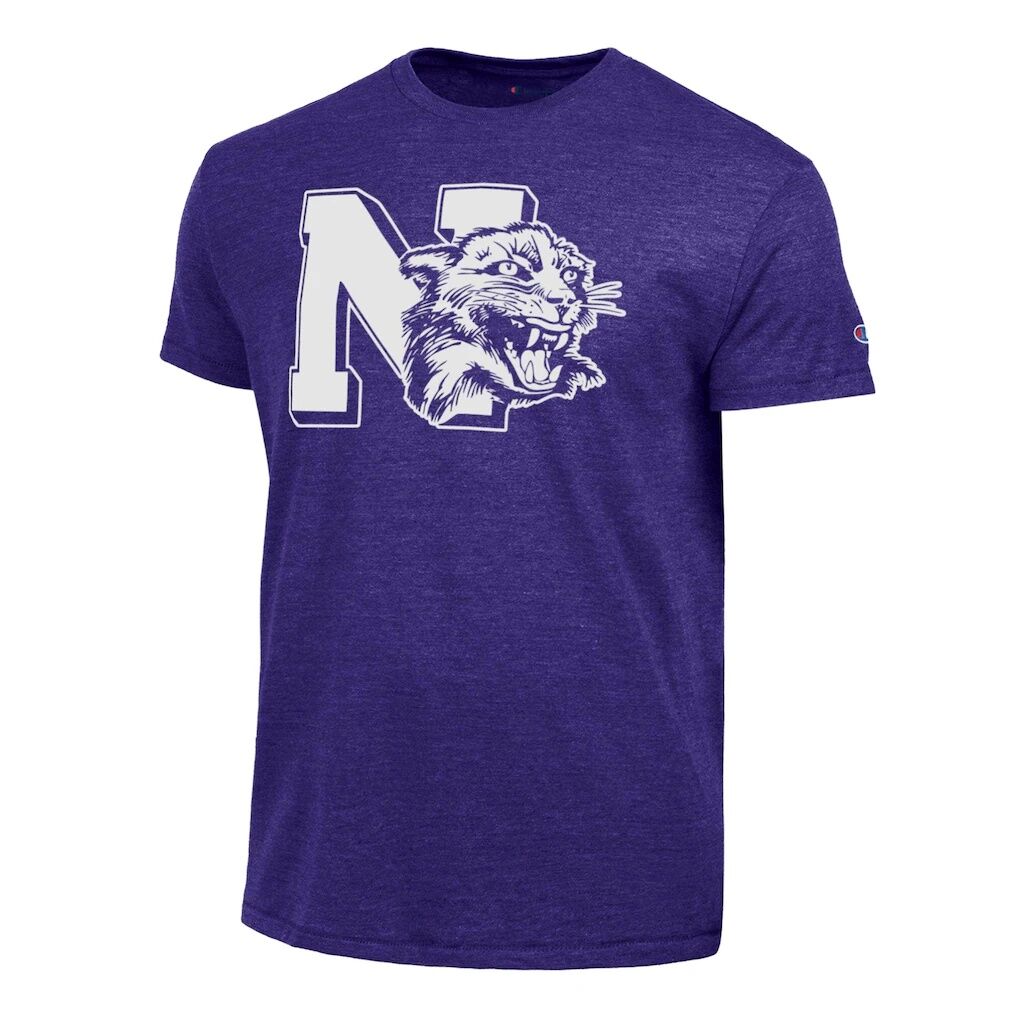 Northwestern Wildcats Champion Vintage Triumph Tri-Blend T-Shirt