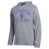 Northwestern Wildcats Champion High Motor All-Star Long Sleeve Hooded T-Shirt - - Side View