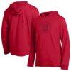 Utah Utes Champion Tonal All-Star Long Sleeve Hooded T-Shirt - Red - Front View