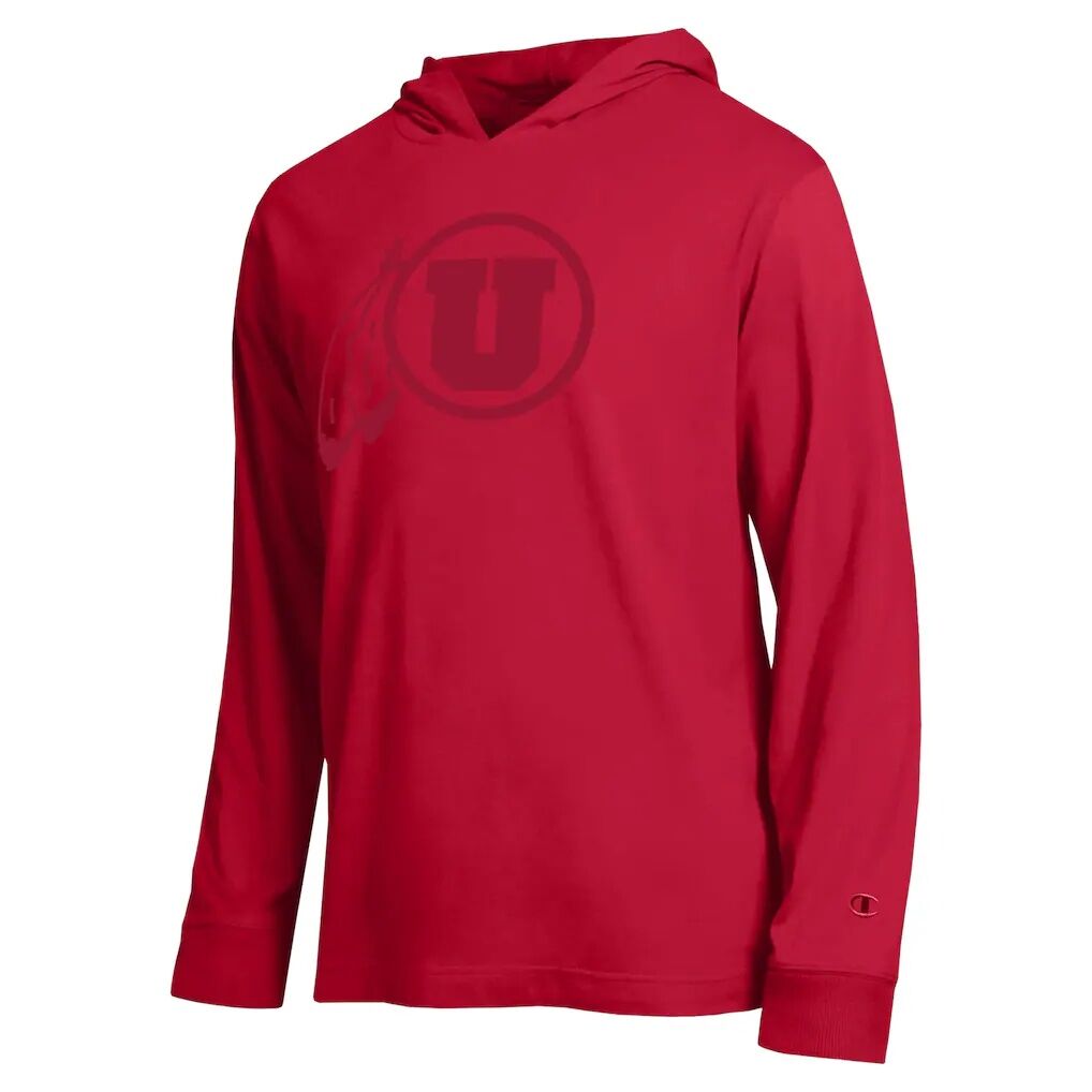 Utah Utes Champion Tonal All-Star Long Sleeve Hooded T-Shirt