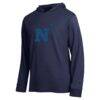 Navy Midshipmen Champion Tonal All-Star Long Sleeve Hooded T-Shirt - Navy - Side View
