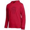 NC State Wolfpack Champion Tonal All-Star Long Sleeve Hooded T-Shirt - Red - Side View