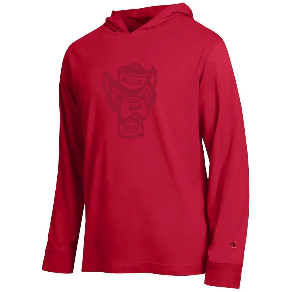 NC State Wolfpack Champion Tonal All-Star Long Sleeve Hooded T-Shirt