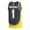 Michigan Wolverines GameDay Greats Unisex 2026 NCAA Men's Basketball National Champions #1 Commemorative Fashion Jersey - White - Front View