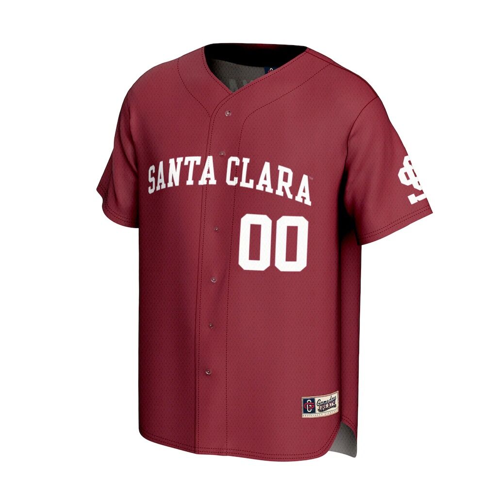 Santa Clara Broncos GameDay Greats Unisex Lightweight Collegiate Baseball NIL Pick-A-Player Fashion Jersey