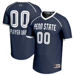 Penn State Nittany Lions GameDay Greats Unisex NIL Pick-A-Player Lightweight Collegiate Women's Lacrosse Jersey - Navy - Front View