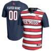 Ole Miss Rebels GameDay Greats Youth NIL Pick-A-Player Collegiate Women's Soccer Lightweight Fashion Jersey - Navy - Front View