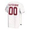 Santa Clara Broncos GameDay Greats Youth NIL Pick-A-Player Lightweight Collegiate Softball Fashion Jersey - White - Detail View