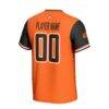Oklahoma State Cowboys GameDay Greats Youth NIL Pick-A-Player Lightweight Collegiate Softball Fashion Jersey - Orange - Detail View