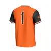 Oklahoma State Cowboys GameDay Greats Youth Lightweight Softball Fashion Jersey - Orange - Detail View