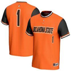 Oklahoma State Cowboys GameDay Greats Youth Lightweight Softball Fashion Jersey - Orange - Front View
