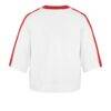 Kansas City Chiefs '47 Women's Big Overarch Drop Needle Raglan V-Neck T-Shirt - White - Side View